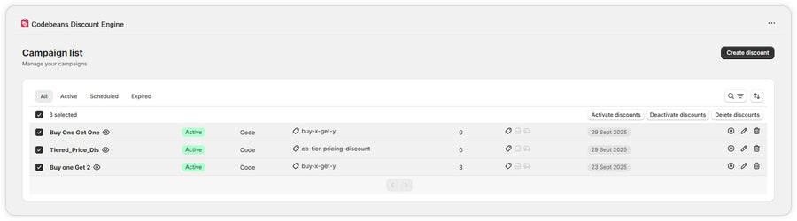 Manage your Campaigns