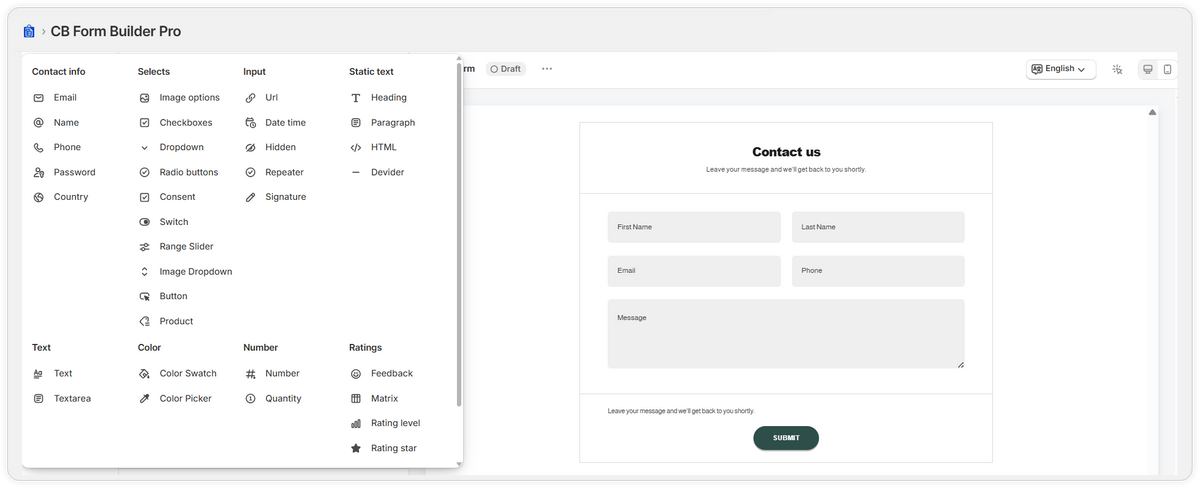 Smart Contact Form Builder