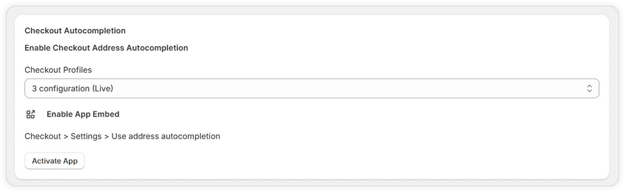 Smart Checkout & Location Settings