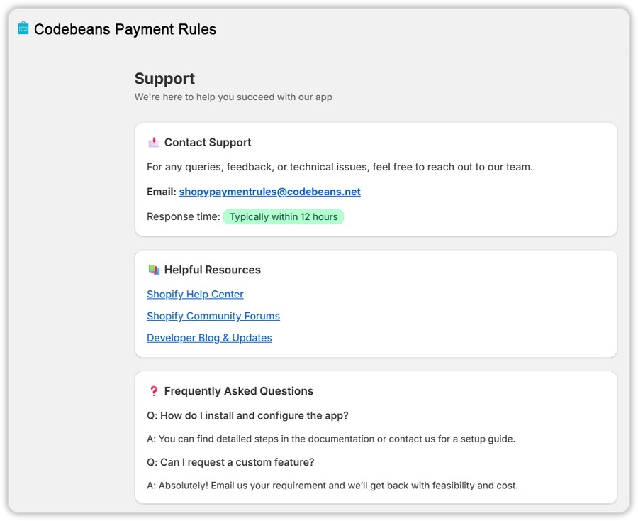 Browse Support Resources