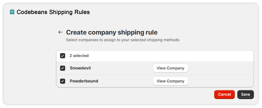 Shipping Customization for B2B